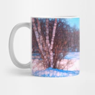 Winter landscape tree Mug